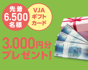 年金のお受取りは西日本シティ銀行へ。VJAギフトカード3000円分先着6500名様プレゼント!!