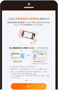 西日本シティ銀行アプリの画面イメージ