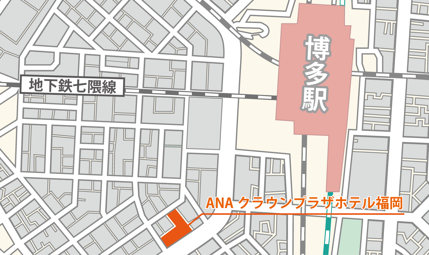 ANAクラウンプラザホテル福岡マップ