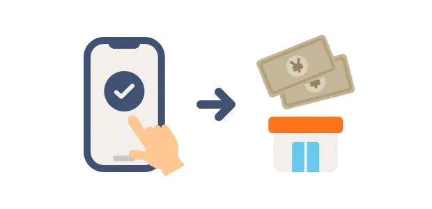 アプリで簡単に振込