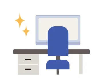 デスクのイラスト