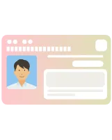 ご本人のマイナンバーカードのイラスト