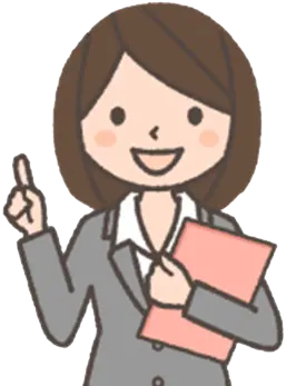 笑顔の女性イラスト