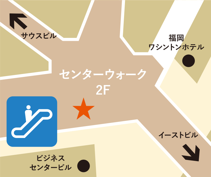 キャナルシティ博多の地図