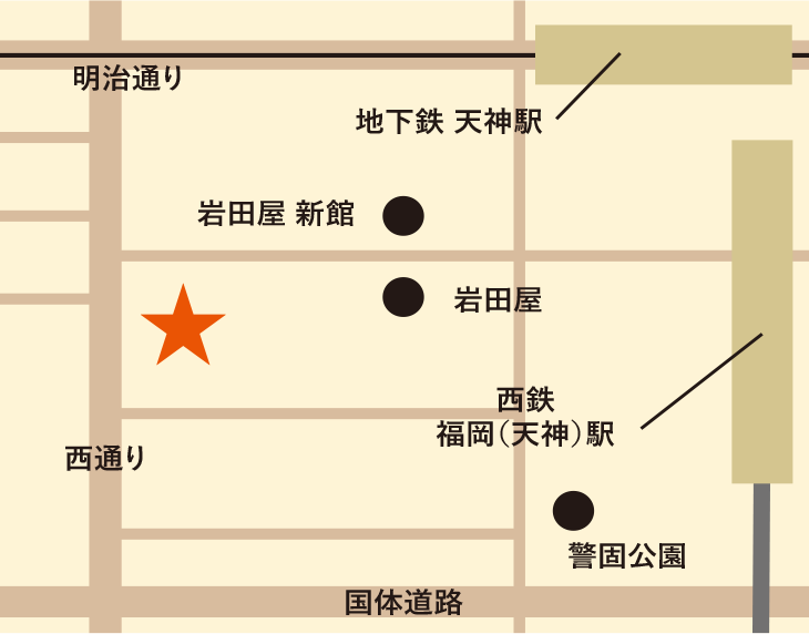大名支店の地図