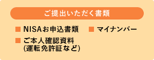 ご提出いただく書類