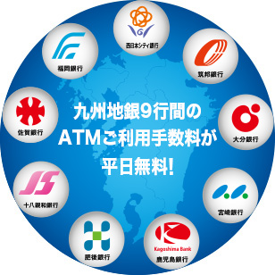 九州atmネットワークのお知らせ Atmの便利な機能 店舗 Atm 西日本シティ銀行