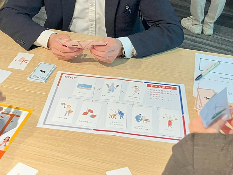 発想力を鍛えるワークショップの様子