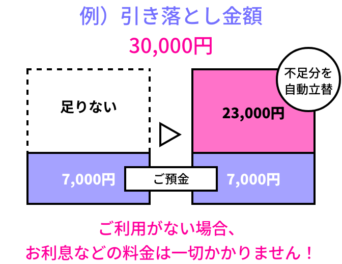 自動立替機能 例図