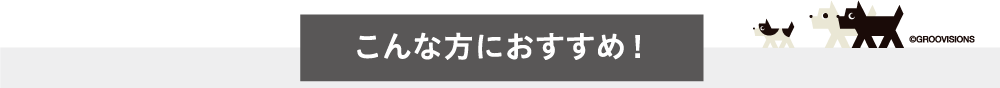 こんな方におすすめ！