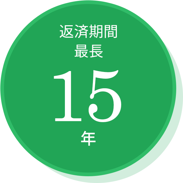 返済期間最長15年