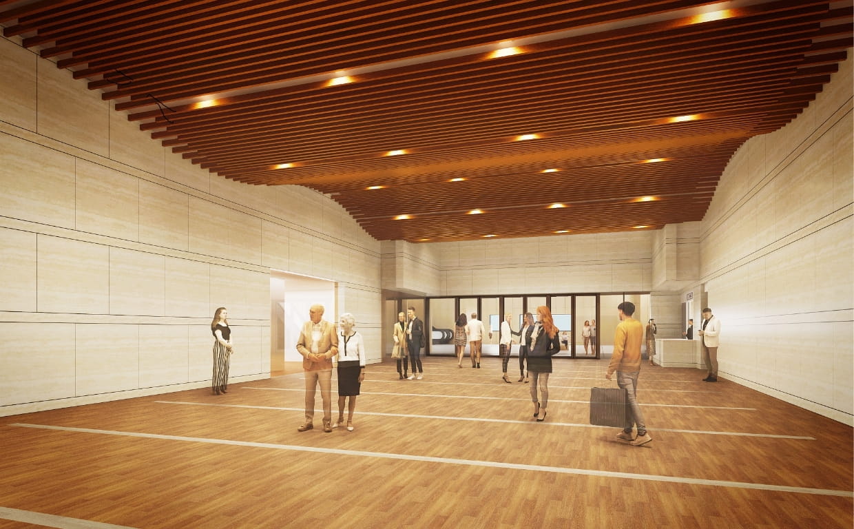 NCBホール ロビーの様子