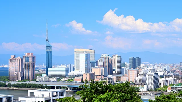 福岡の街並み