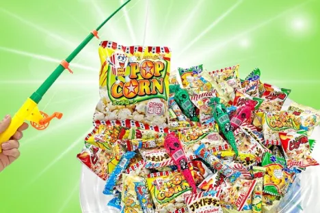 お菓子釣りイメージ