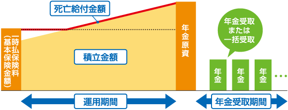 定額個人年金保険のしくみ