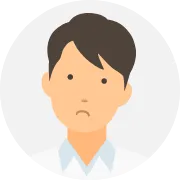 男性が悩んでいるイラスト
